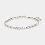 Bracciale in Argento 925 tennis impreziosito da zirconi quadrati bianchi BYSIMON - gioiello BySimon