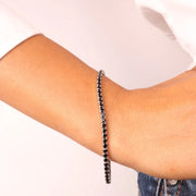 Bracciale in Argento 925 tennis impreziosito da zirconi neri