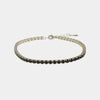 Bracciale in Argento 925 tennis impreziosito da zirconi neri