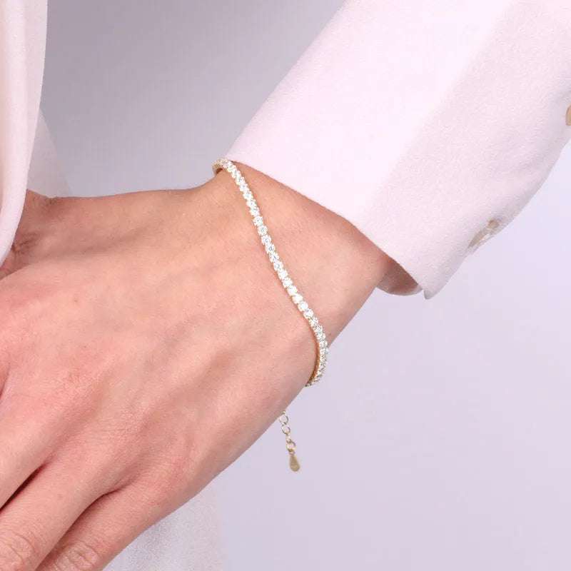Bracciale in Argento 925 tennis impreziosito da zirconi multicolor BYSIMON - gioiello BySimon