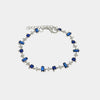 Bracciale in Argento 925 con zirconi blu e bianchi