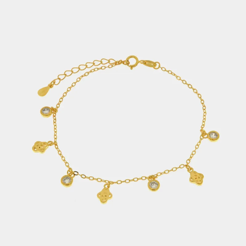 Bracciale in Argento 925 con pianeti e punti luce