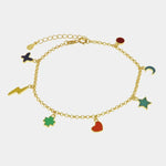 Bracciale in Argento 925 con simboli pendenti