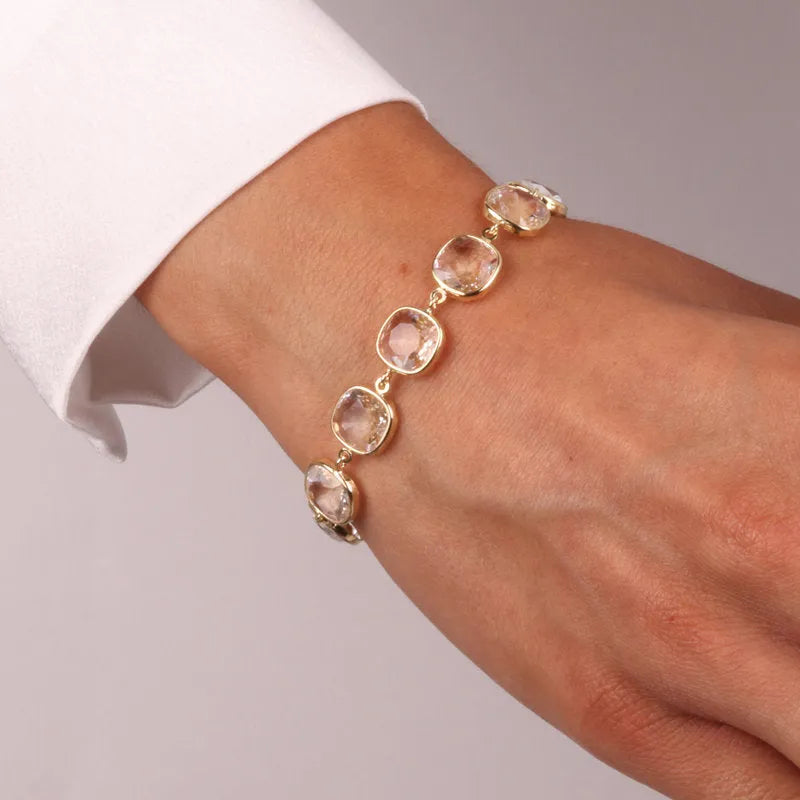 Bracciale in Argento 925 con cristalli bianchi