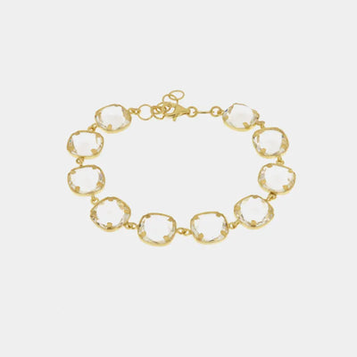 Bracciale in Argento 925 con cristalli bianchi