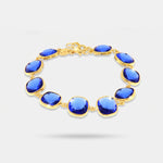 Bracciale in Argento 925 con cristalli blu - BYSIMON gioielli