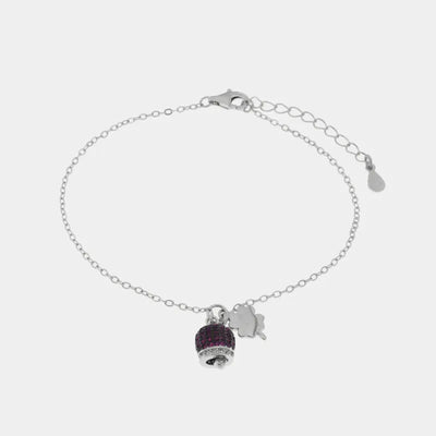 Bracciale in argento 925 campanella portafortuna | regalo di laurea argento | BYSIMON
