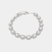 Bracciale in Argento 925 con zirconi trasparenti