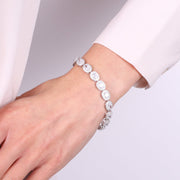 Bracciale in Argento 925 con zirconi trasparenti