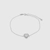 Bracciale in Argento 925 con cuore