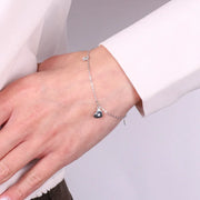 Bracciale in Argento 925 con cuori pendenti