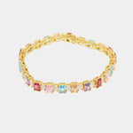 Bracciale in Argento 925 con zirconi colorati - BYSIMON gioielli