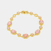 Bracciale in Argento 925 con zirconi rosa