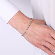 Bracciale in Argento 925 con pepite martellate