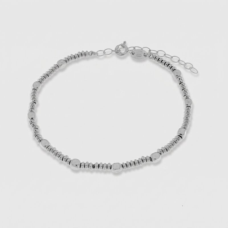 Bracciale in Argento 925 con pepite martellate - BYSIMON gioielli