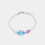 Bracciale in Argento 925 con cristalli colorati - BYSIMON gioielli