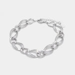 Bracciale in Argento 925 con catene impreziosite da zirconi Collezione Barcellona - BYSIMON gioielli
