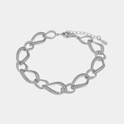 Bracciale in Argento 925 con catene impreziosite da zirconi