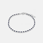 Bracciale in Argento 925 con zirconi blu e trasparenti BYSIMON - gioiello BySimon