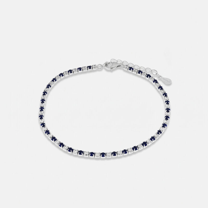 Bracciale in Argento 925 con zirconi blu e trasparenti BYSIMON - gioiello BySimon