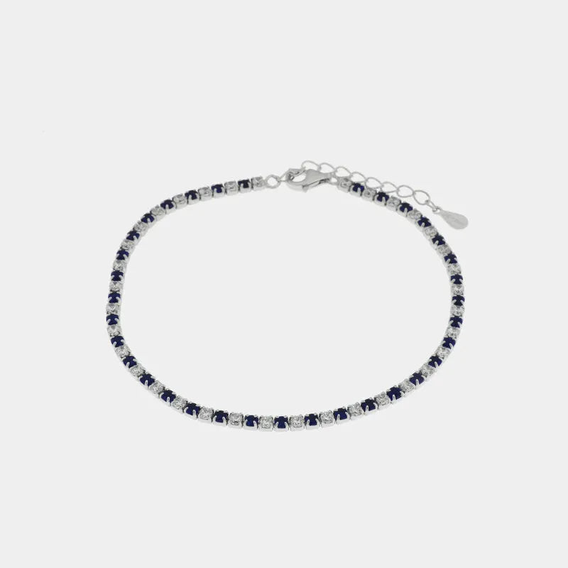 Bracciale in Argento 925 con zirconi blu e trasparenti BYSIMON - gioiello BySimon