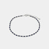 Bracciale in Argento 925 con zirconi blu e trasparenti
