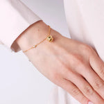 Bracciale in Argento 925 con campanella Capri e zirconi