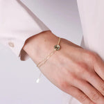 Bracciale in Argento 925 doppia catena con piastra
