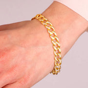 Bracciale in Argento 925  con catene impreziosite da zirconi