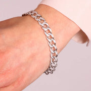 Bracciale in Argento 925 con catene impreziosite da zirconi