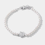 Bracciale in Argento 925 con cuore zirconato BYSIMON - gioiello BySimon