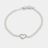 Bracciale in Argento 925  con cuore zirconato