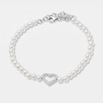 Bracciale in Argento 925  con cuore zirconato - BYSIMON gioielli