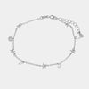 Bracciale in Argento 925 con stelline e zirconi