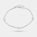 Bracciale in Argento 925  con zirconi bianchi - BYSIMON gioielli