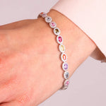 Bracciale in Argento 925 con zirconi multicolor BYSIMON - gioiello BySimon