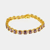 Bracciale in Argento 925 con zirconi viola