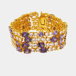 Bracciale in Argento 925 con zirconi viola