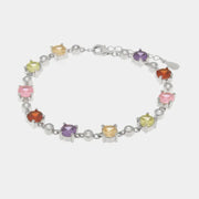 Bracciale in Argento 925  con zirconi multicolore