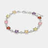 Bracciale in Argento 925  con zirconi multicolore