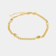 Bracciale in Argento 925 a catena con cristalli