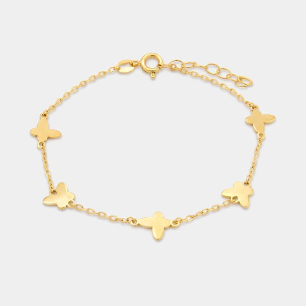 Bracciale in Argento 925 con ciondoli farfalla - BYSIMON gioielli
