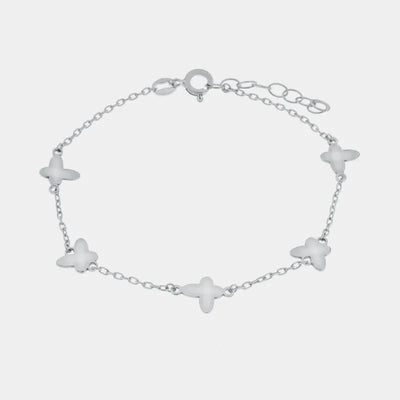 Bracciale in Argento 925 con ciondoli farfalla - BYSIMON gioielli
