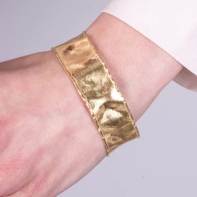 Bracciale in Argento 925 rigido aperto regolabile - BYSIMON gioielli