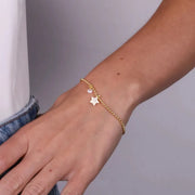 Bracciale in Argento 925 con stella e zirconi