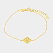 Bracciale in Argento 925 con fiore giallo