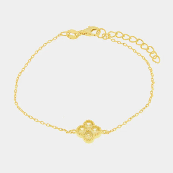Bracciale in Argento 925 con fiore giallo BYSIMON - gioiello BySimon