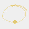 Bracciale in Argento 925 con fiore giallo