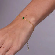 Bracciale in Argento 925 con quadrifoglio