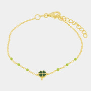 Bracciale in Argento 925 con quadrifoglio